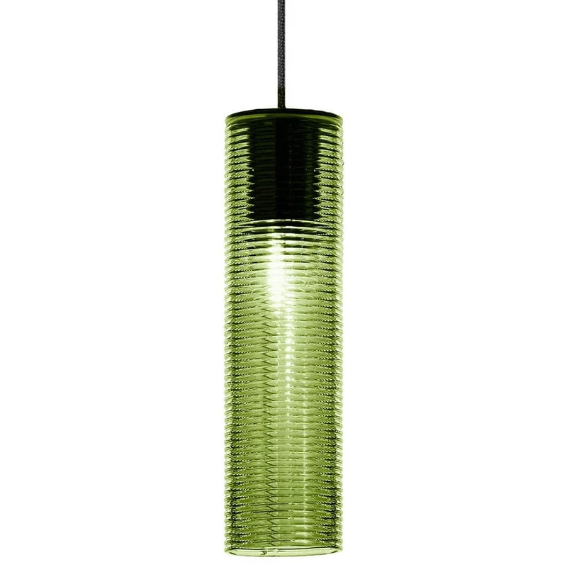 Panzeri Clio Pendellampe mit geriffeltem Glas
