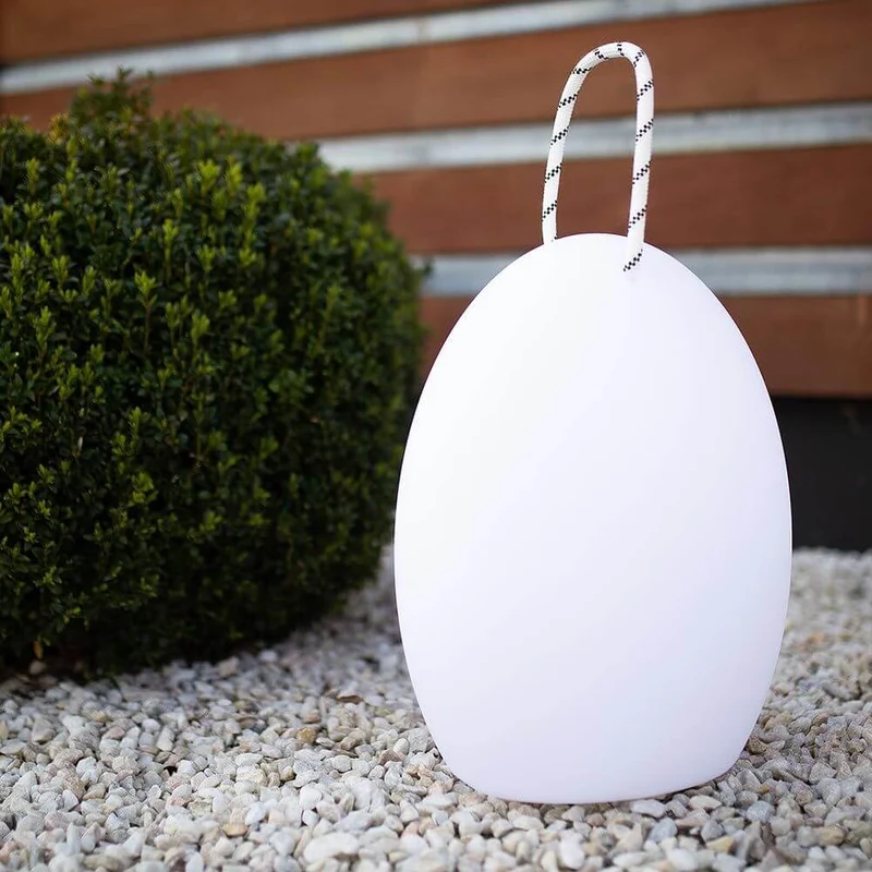 RGB-LED Außen-Akkulampe Amande Corde 28cm mit App-Steuerung