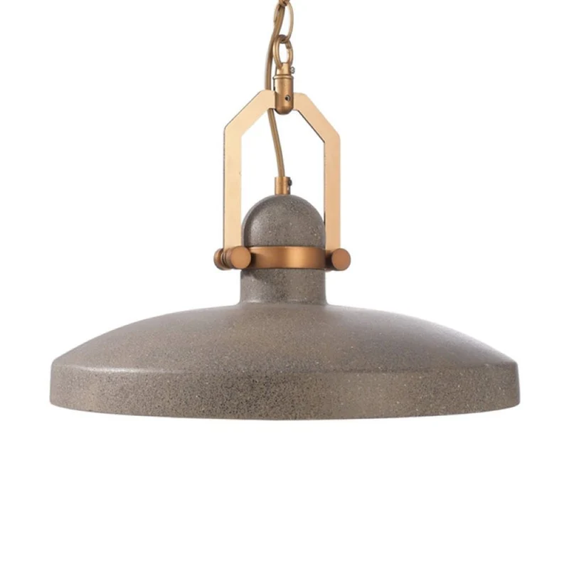 Cyg Beton-Hängeleuchte Ø 40cm im Industrial-Look