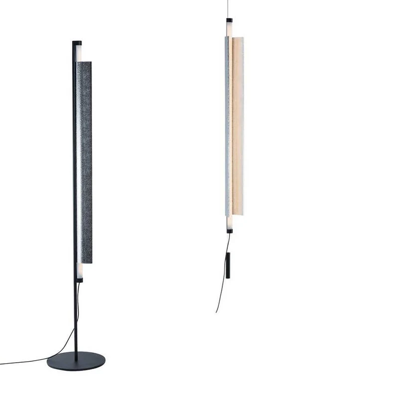 Pulpo LED Stehleuchte RL2 160cm Schwarz, Alu