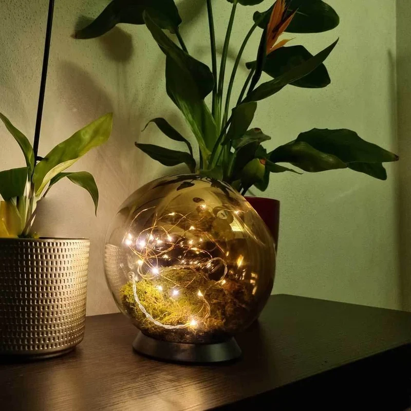 s.luce Orb LED-Dekolampe Glaskugel Ornament