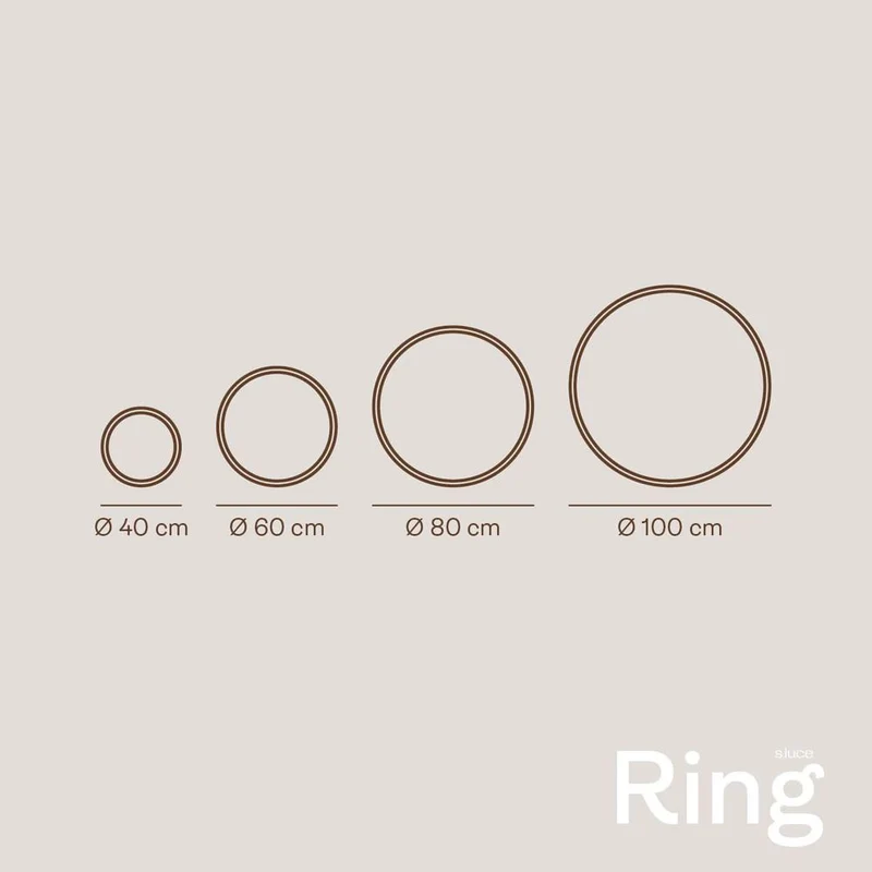 s.luce LED Ring Wandlampe & Deckenleuchte Dimmbar modern rund