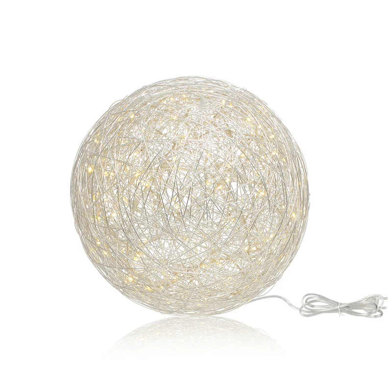 s.luce Mesh LED-Drahtkugel Innen & Außen Warmweiß