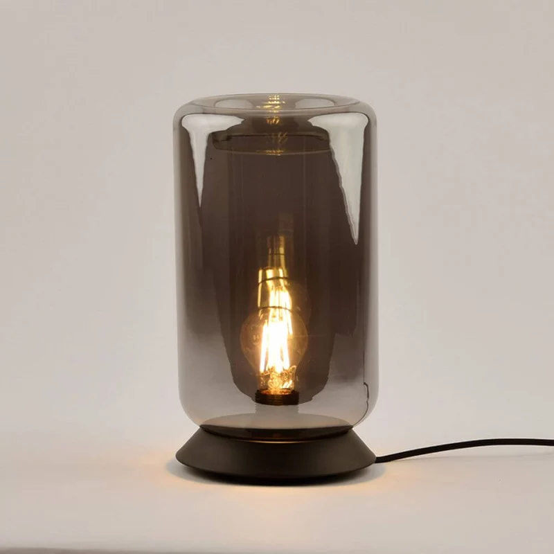 s.luce Cruet E27 Design Tischleuchte Glas mit Schalter