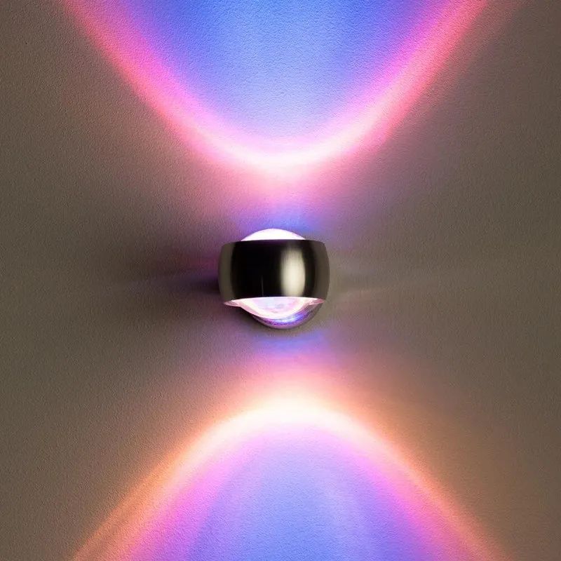 s.luce Beam Wandleuchte Up & Down mit Glaslinsen