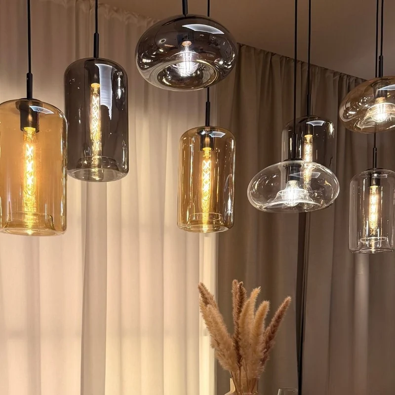 s.luce Cruet Glas Pendelleuchte 3-flammig