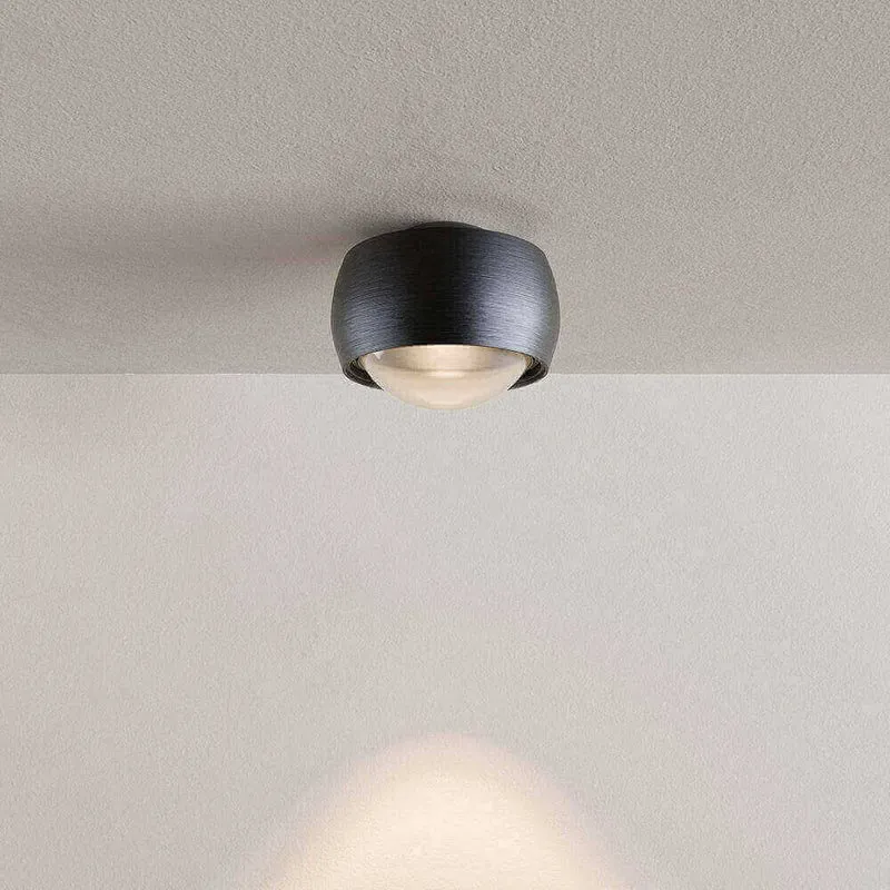 s.luce Beam LED Deckenleuchte mit Linse Aufbauspot Ø 8cm