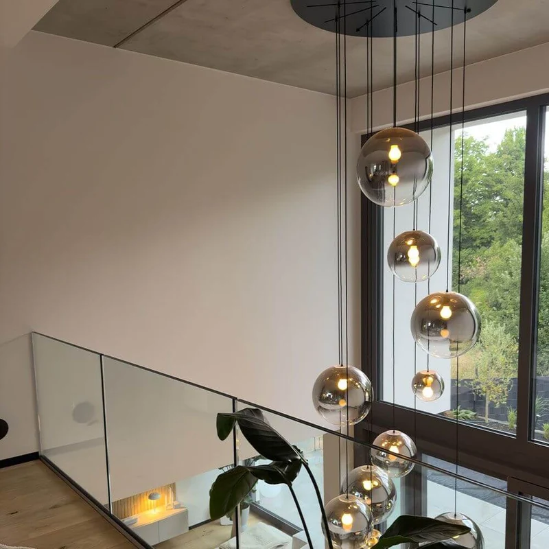 s.luce Orb XL Galerieleuchte 8-flammig mit Modular Baldachin