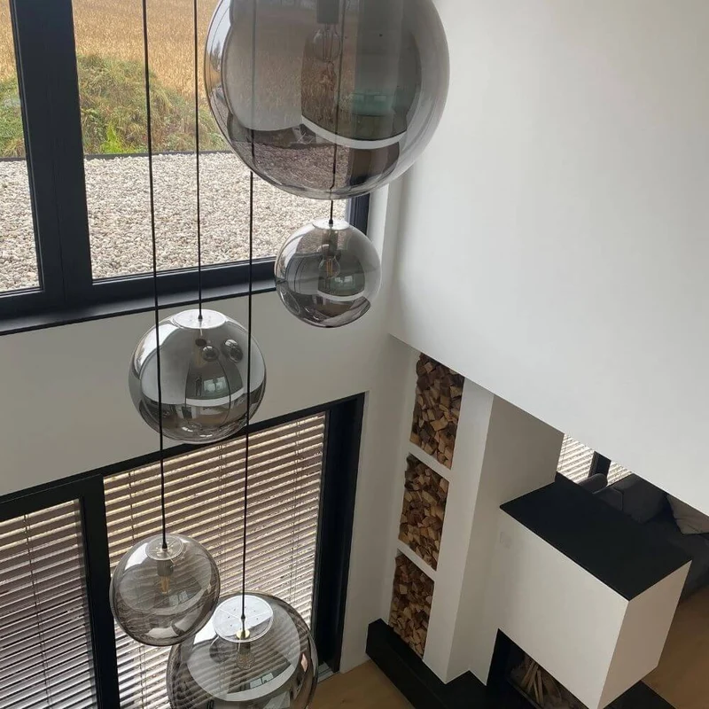 s.luce Orb Glaskugel Galerieleuchte 5m Abhängung