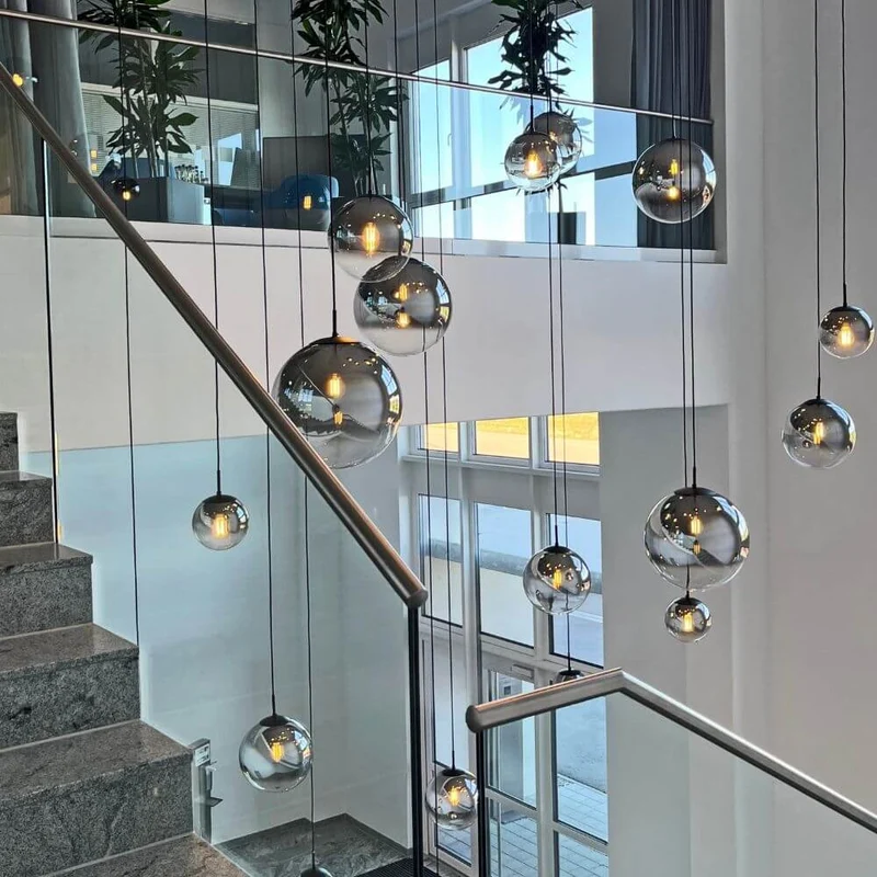 s.luce Orb Glaskugel Galerieleuchte 5m Abhängung