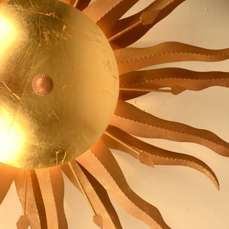 s.luce Diator L handgeschmiedete Sonne Rost- & Goldfarben