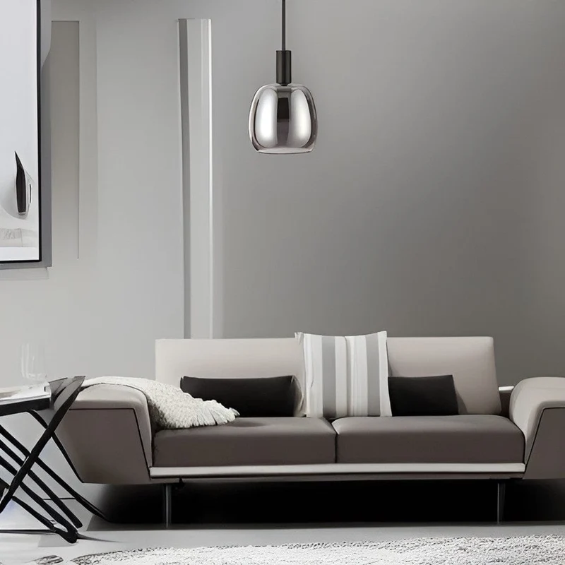 Luminaire Suspension 1 Ampoule noir Salon