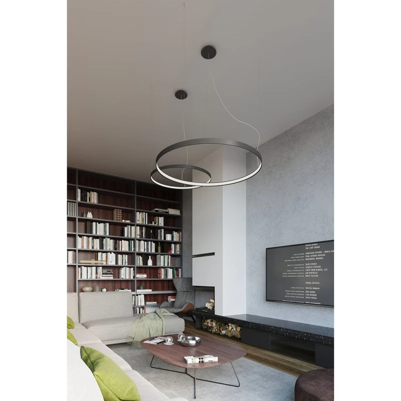Suspension Cercle Noir