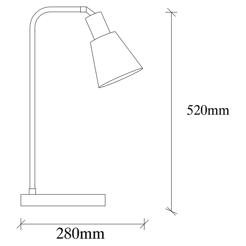 Lampe De Table Noir