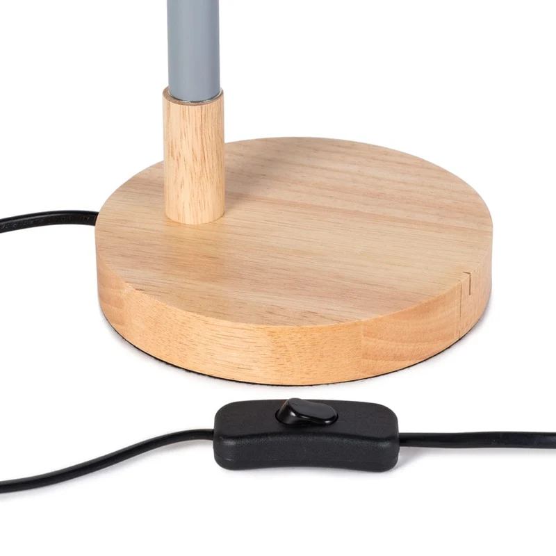Lampe Bois Gris