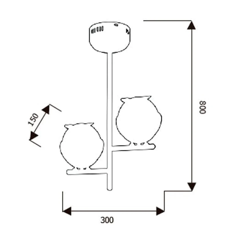 Suspension Luminaire Hibou