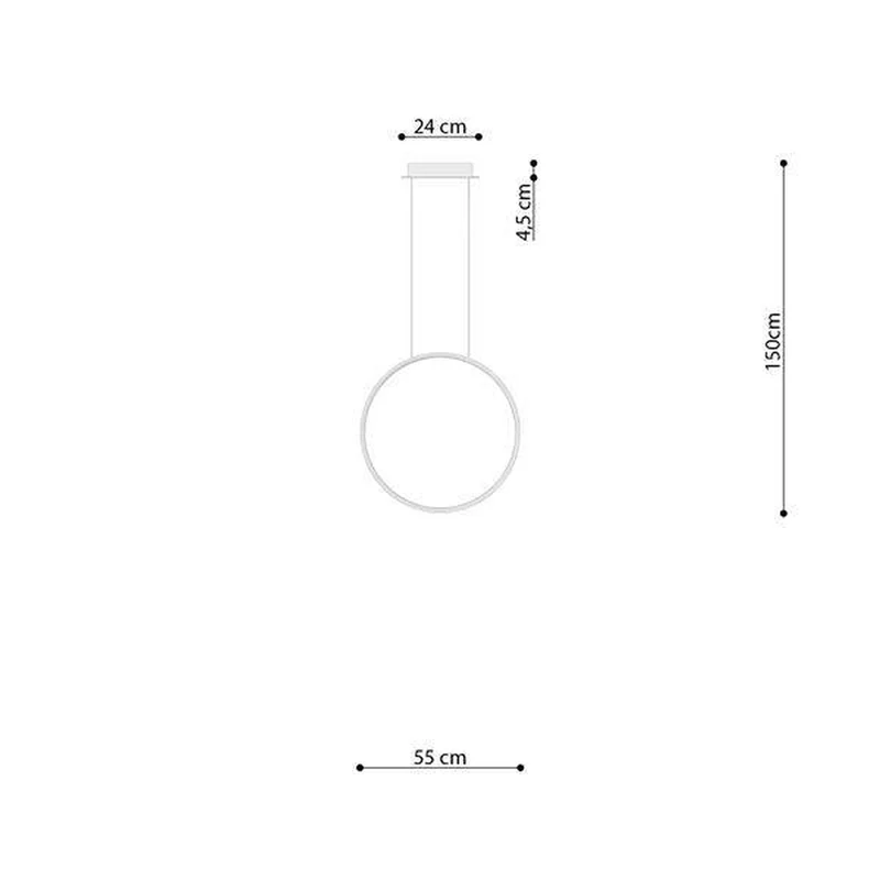 Suspension Cercle Lumineux Led