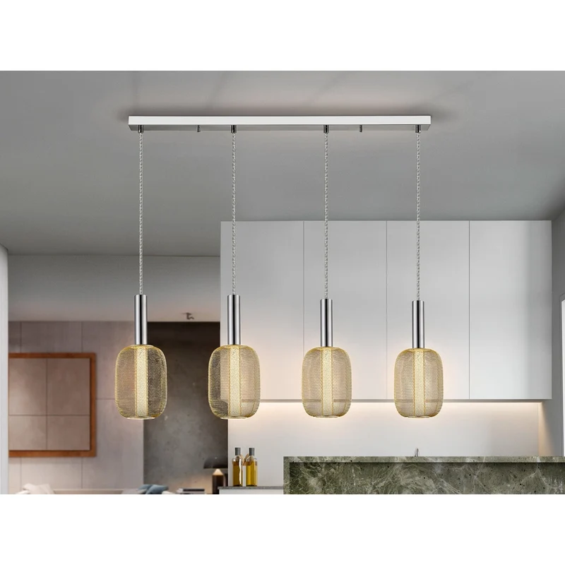 Suspension Luminaire 4 Ampoules