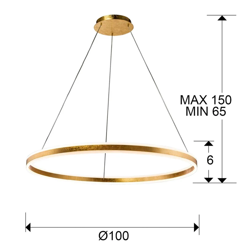 Suspension Feuille D'Or