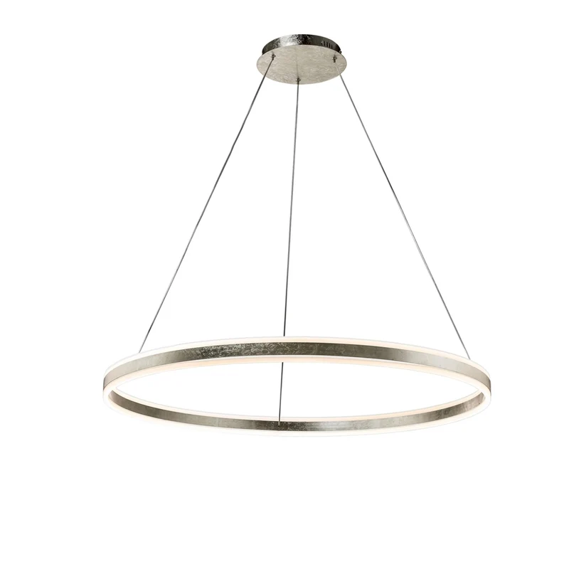 Luminaire Suspendu Argent Brossé