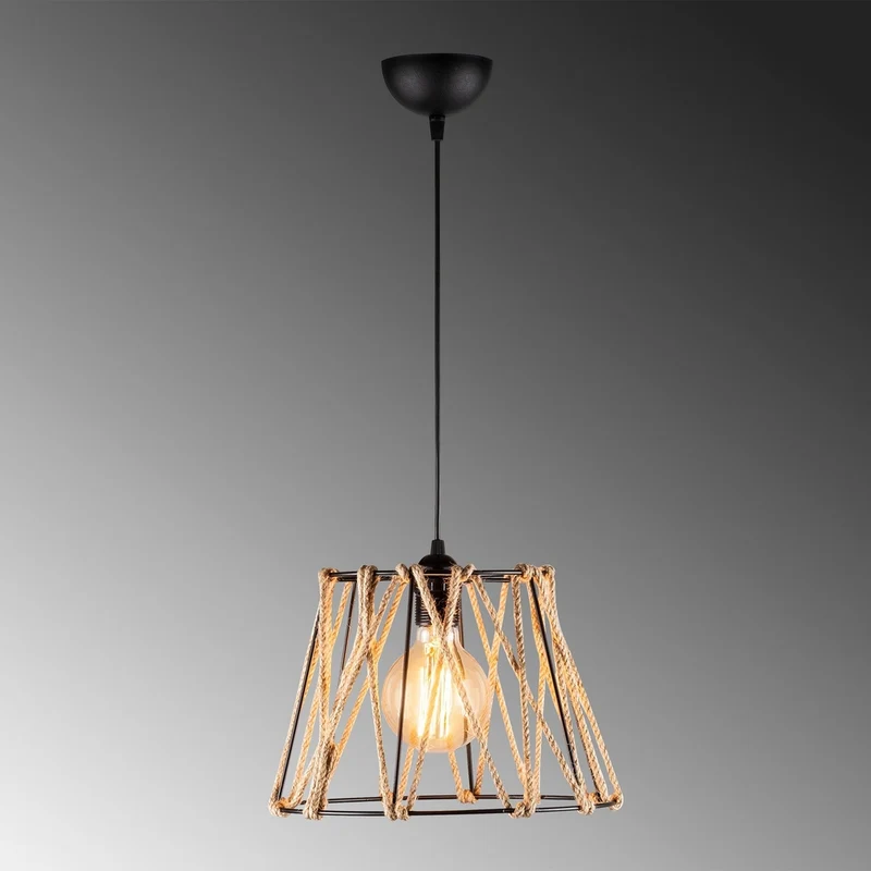 Suspension Luminaire Corde Industrielle