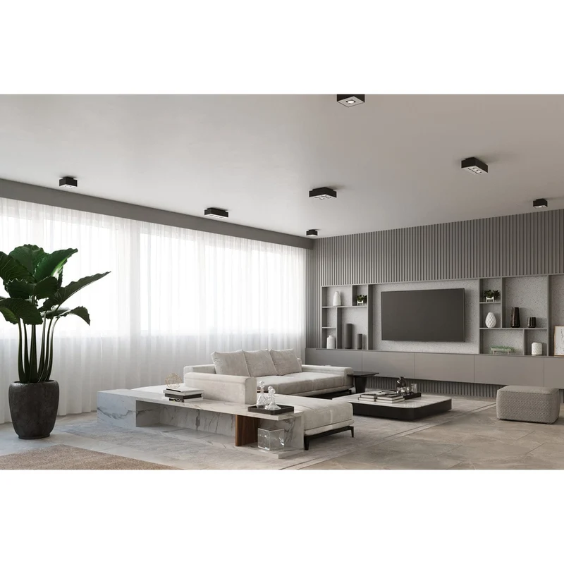 Plafonnier Carre Salon