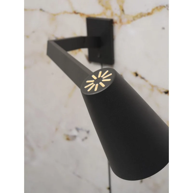 Applique Murale Noire Articulée
