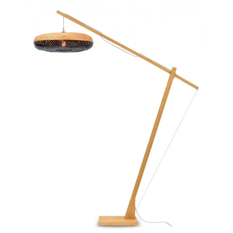 Lampadaire Bambou Noir