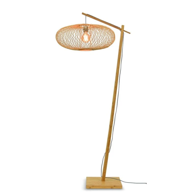 Lampadaire Rotin