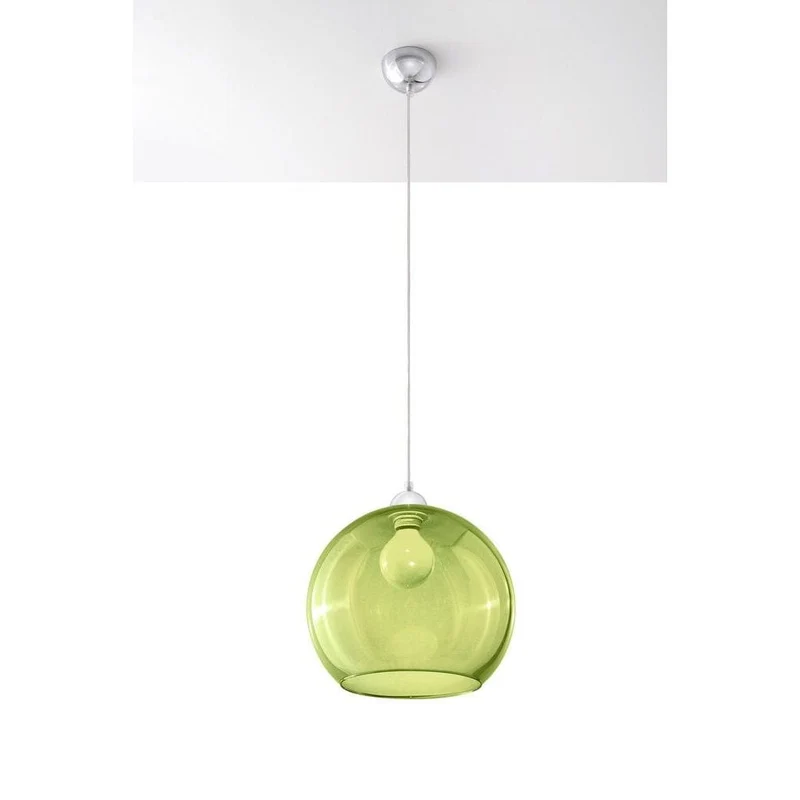 Suspension En Verre Vert