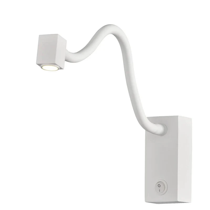LED-Wandlampe Eckig Boavista mit Lesearm