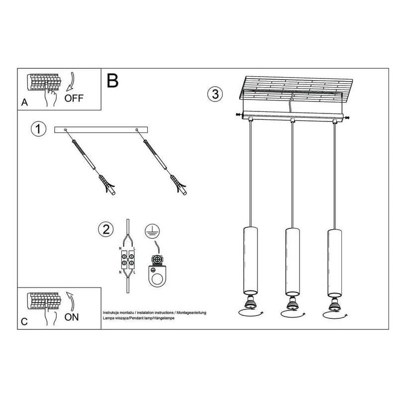 Suspension Bois Clair