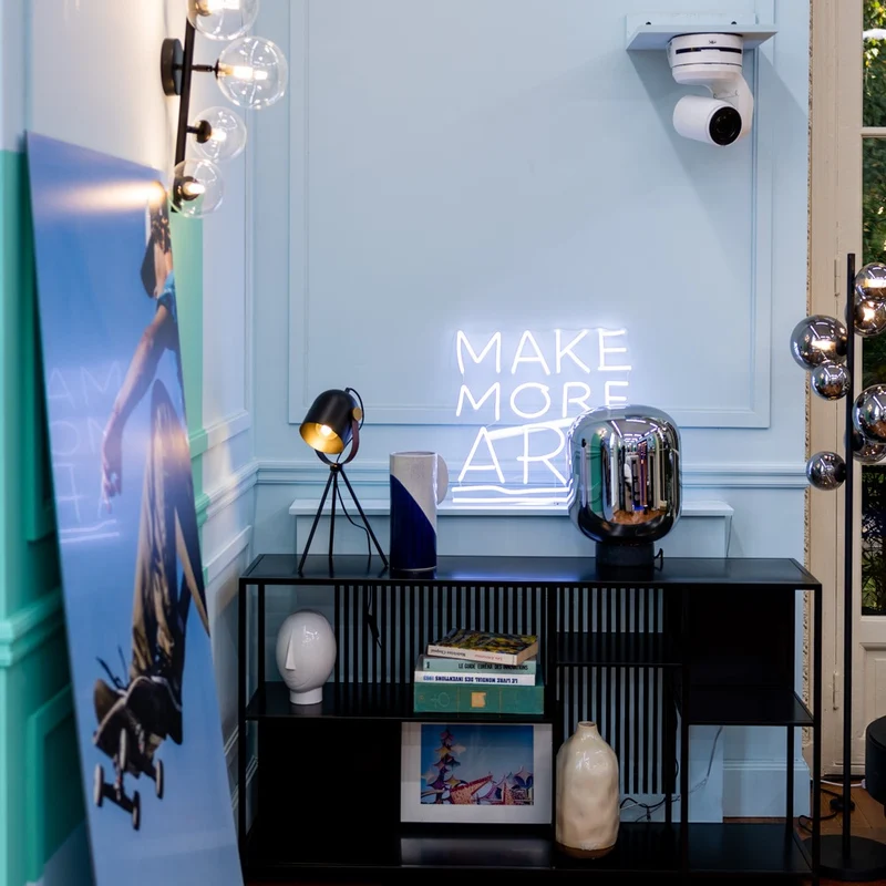 Make More Art - signe en néon LED