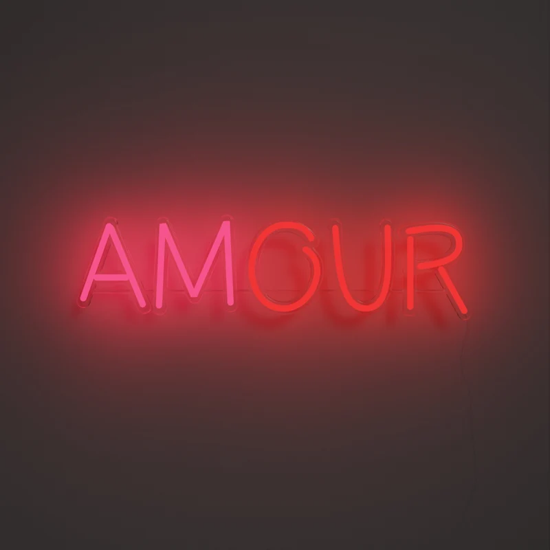 Our Amour - signe en néon LED