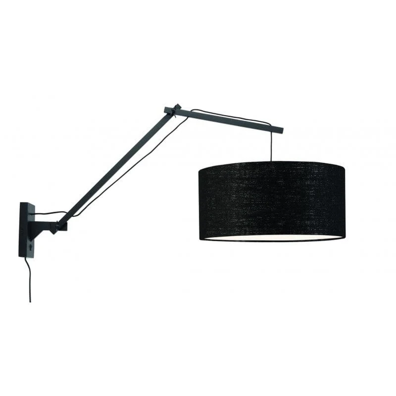 Applique Murale Bras et Abat Jour Noir