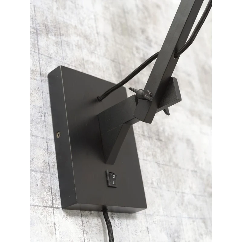 Applique Lampe Murale Abat Jour Noir