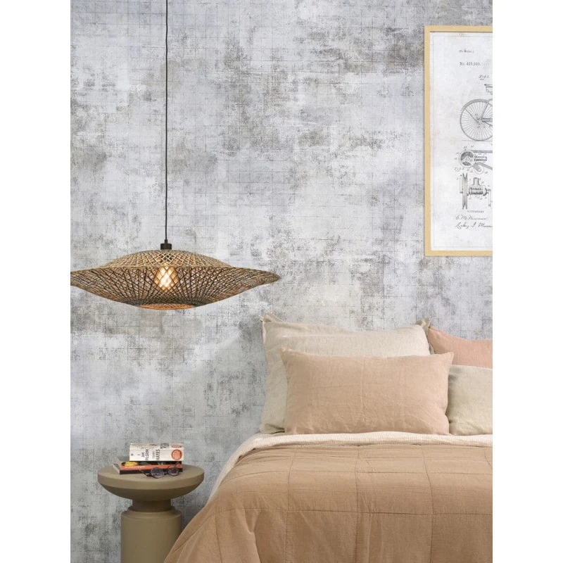 Suspension Rotin Bambou