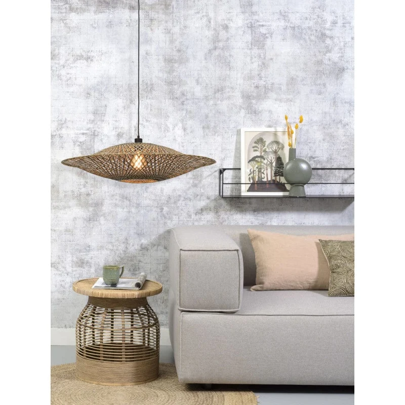 Suspension Rotin Bambou