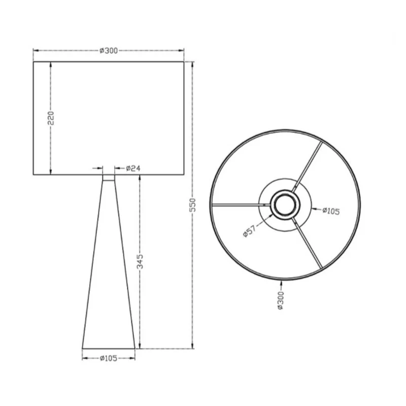 Lampe Tissu