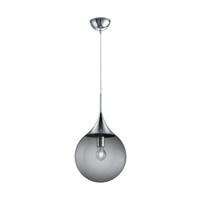 Suspension Boule Verre Fumé