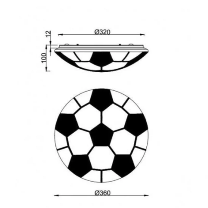 Plafonnier Ballon De Foot