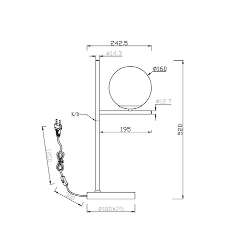Lampe De Table En Laiton