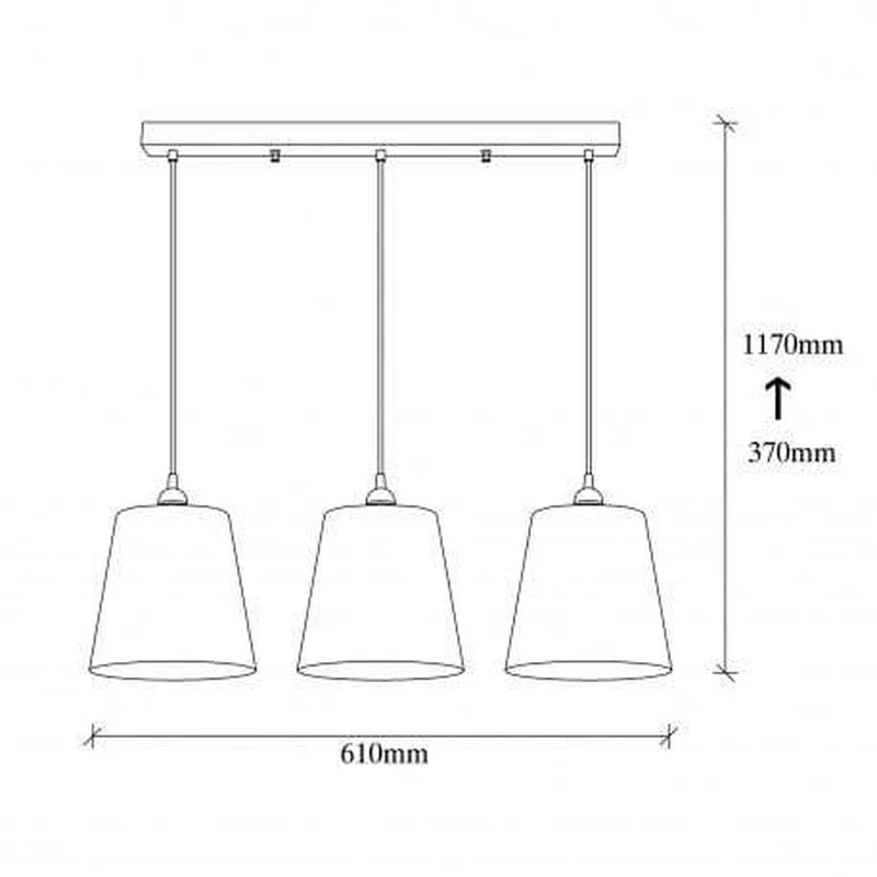 Suspension Cuisine 3 Lampes