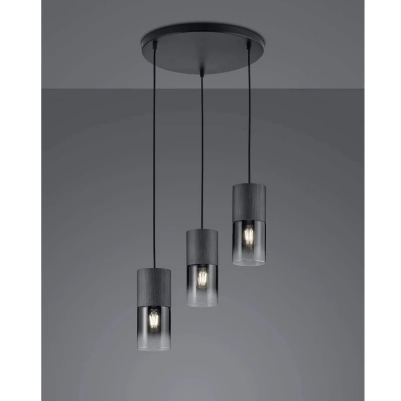 Luminaire Suspension Verre Acier