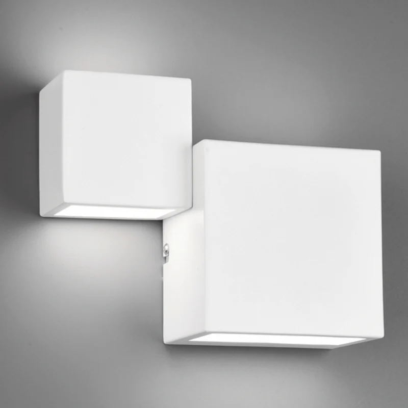 Applique Murale Cube Blanc
