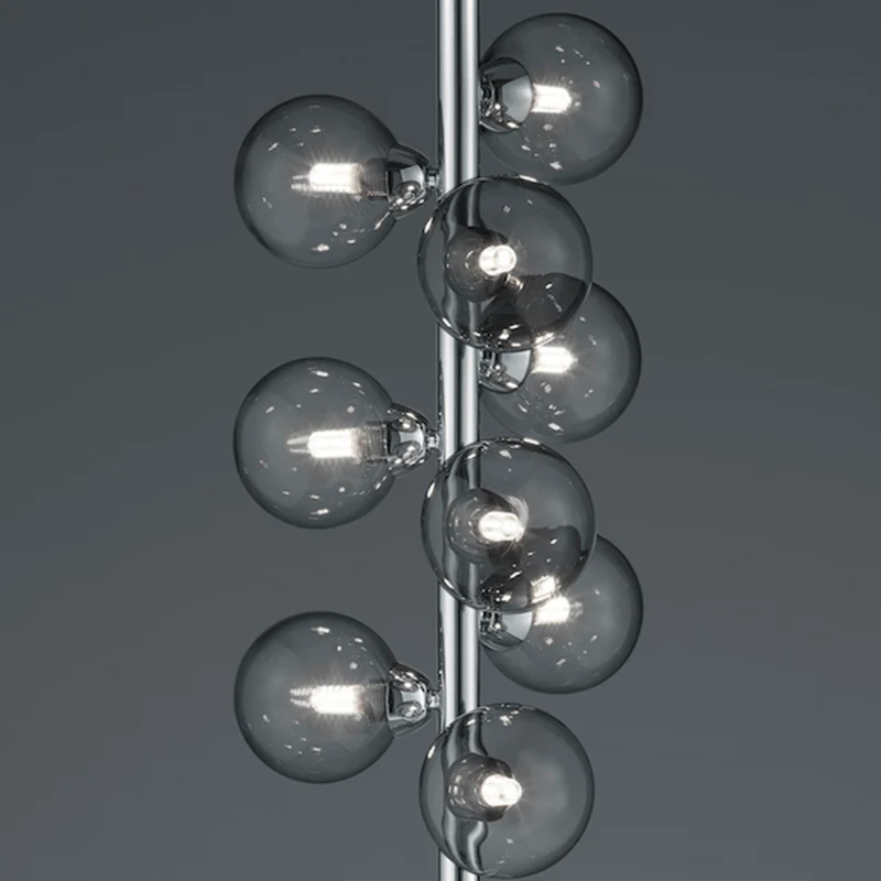 Lampadaire Metal Gris