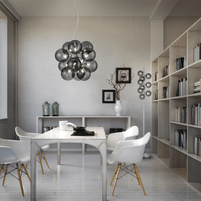 Lampadaire Metal Gris