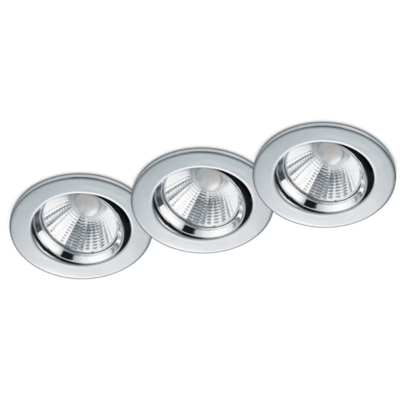 3 Spot Led Encastrable argent