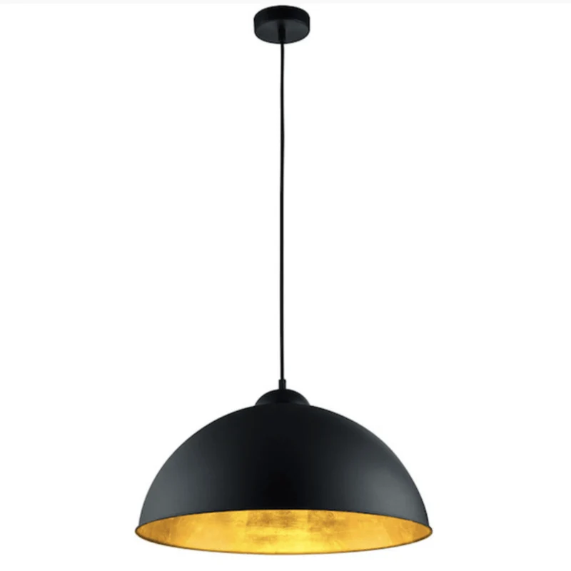 Lampe Suspension Orange Vintage