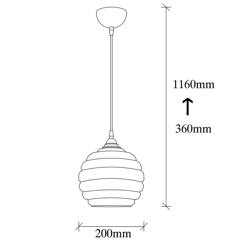 Luminaire Suspension Design Boule